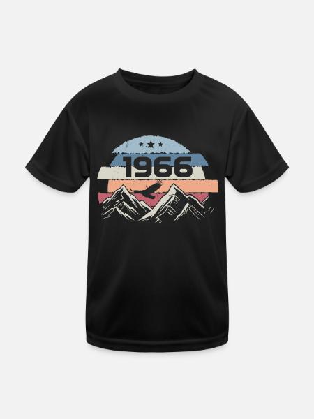 Original 1966 Jahrgang 1966 Geburtstag 1966 - Kinder Funktions-T-Shirt - Schwarz