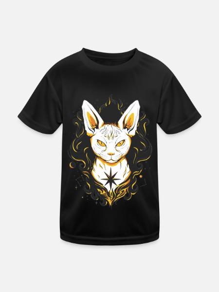 Cat Cats - Kids Functional T-Shirt - black - Front