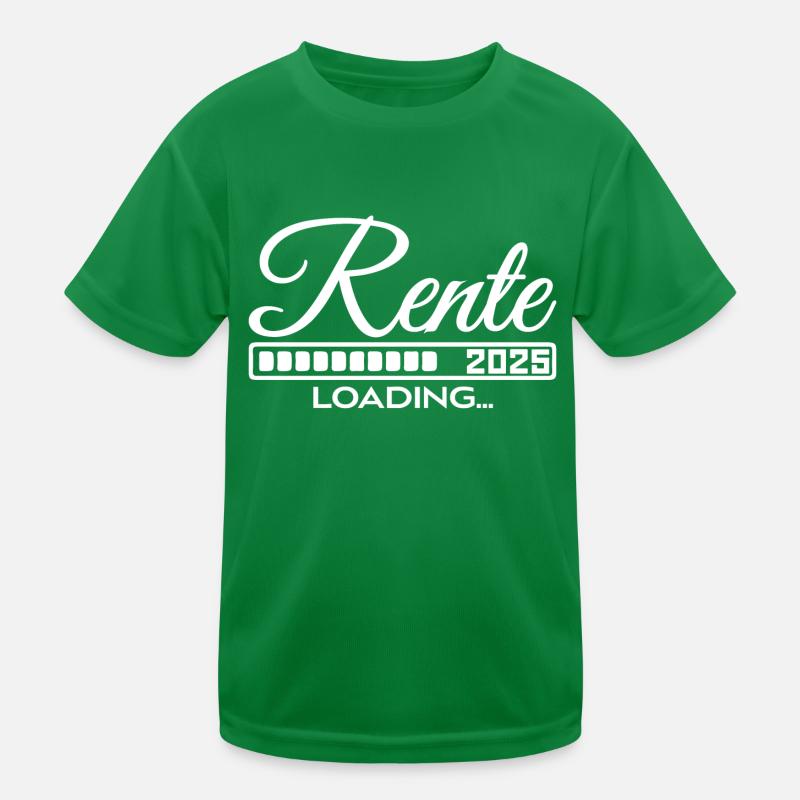 Rente 2025 Loading Kinder Funktions-T-Shirt