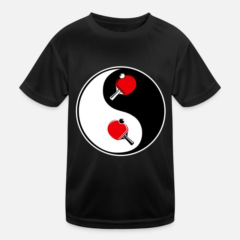 ping pong, yin yang team Kinder Funktions-T-Shirt