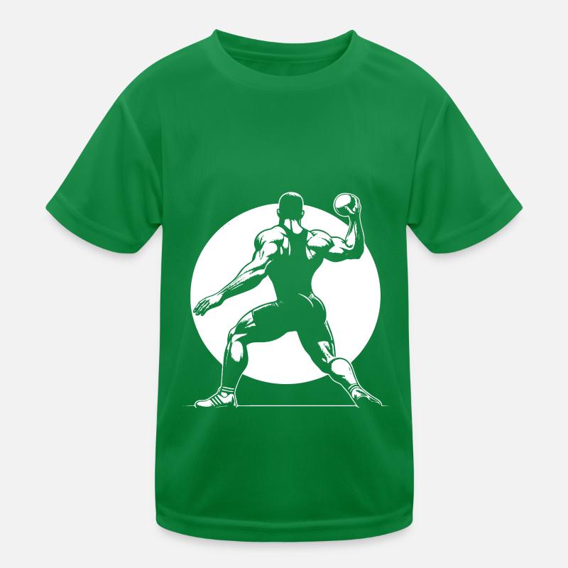 Kugelstoßen – Kraft. Technik. Präzision. Kinder Funktions-T-Shirt