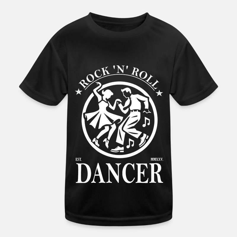 Rock'n'Roll Dancer Vintage Design Kids Functional T-Shirt