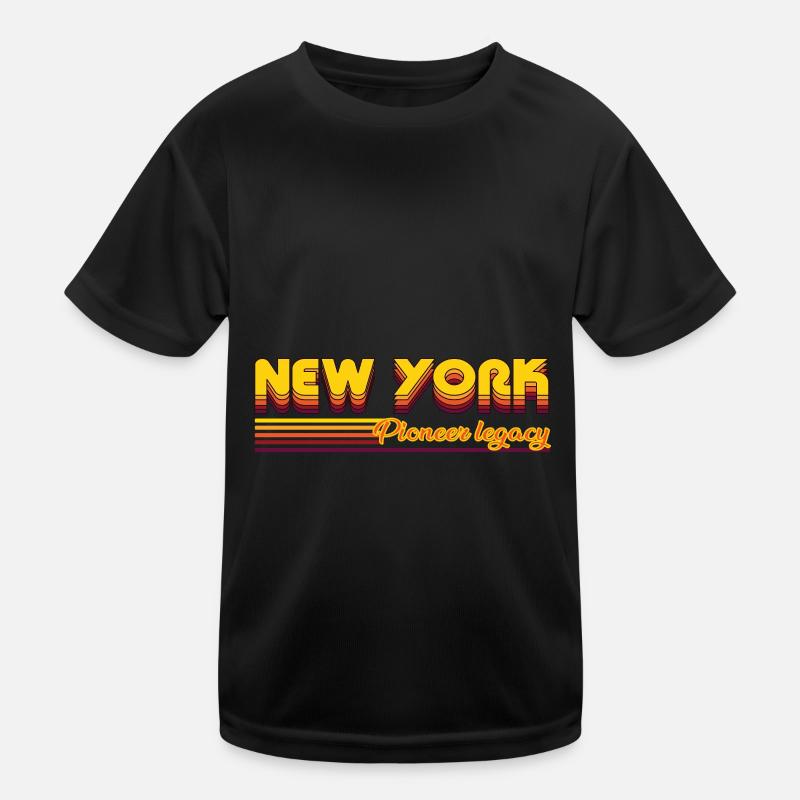 cool New York USA states design Kids Functional T-Shirt