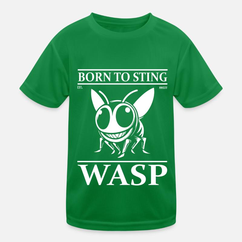 Design de guêpe oblique - Effronté et accrocheur T-shirt sport Enfant