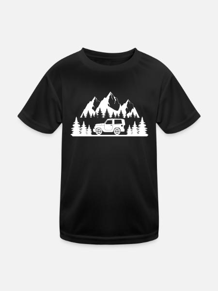 off road 4x4 - T-shirt sport Enfant - noir - Devant