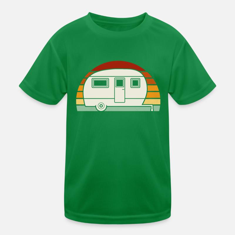 retro caravan Kids Functional T-Shirt