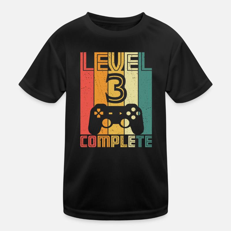3ème anniversaire Gamer Niveau 3 Complet 3 ans T-shirt sport Enfant