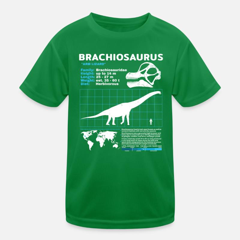 Fiche technique de Brachiosaurus T-shirt sport Enfant