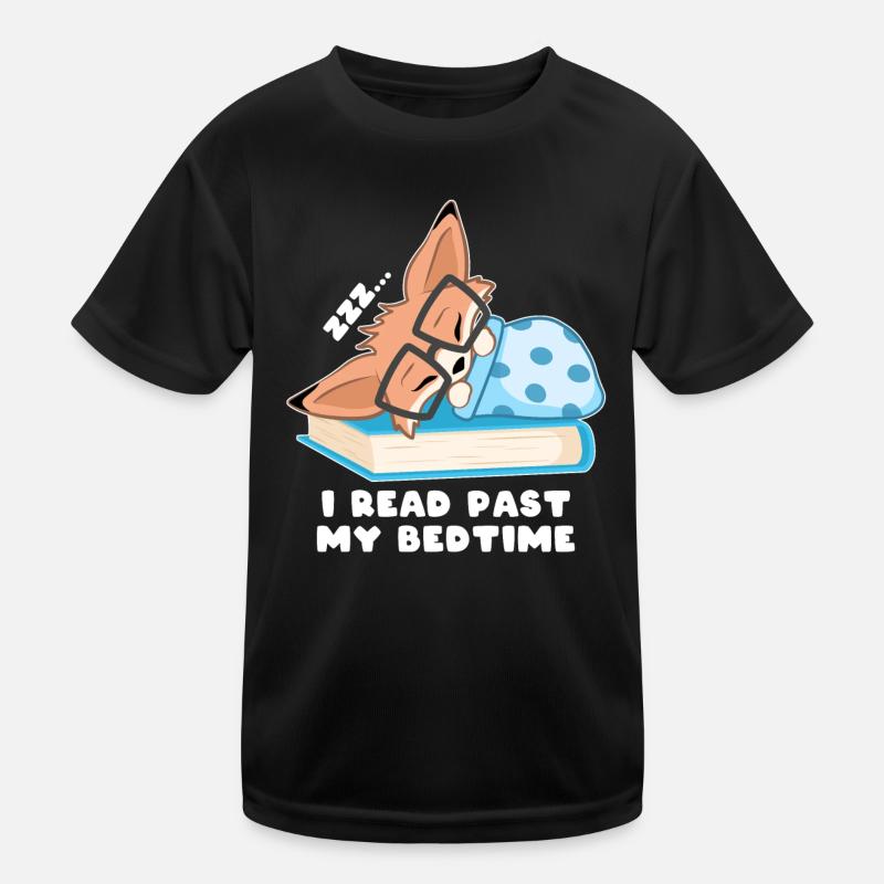 Nerd Fuchs I read past my bedtime Kids Functional T-Shirt