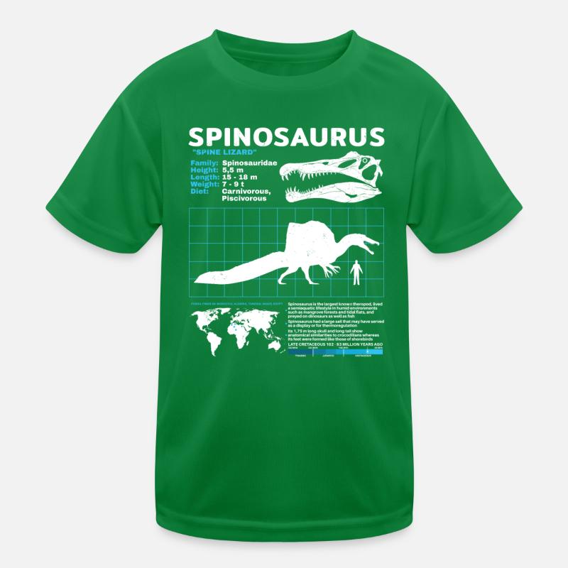 Fiche technique Spinosaurus T-shirt sport Enfant