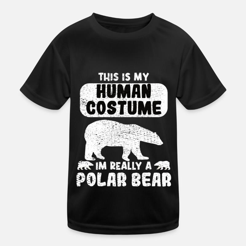 Menschen Kostüm ich bin als Eisbär verkleidt Kinder Funktions-T-Shirt