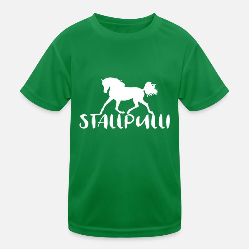 Stallpulli Pferd Reiten Reiterhof Stall Geschenk Kinder Funktions-T-Shirt