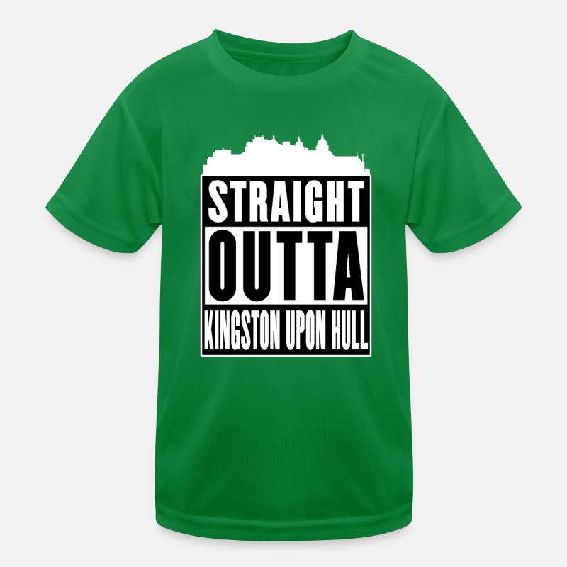 Straight Outta Kingston Upon Hull - 'ull Kids Functional T-Shirt