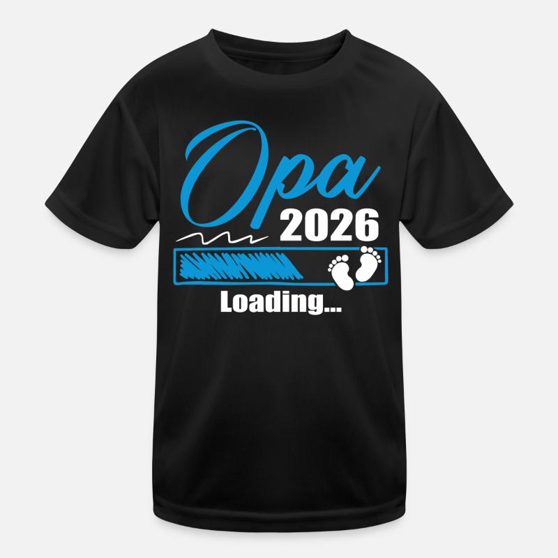Werdender Opa 2026 Opa loading Geschenk Männer Kinder Funktions-T-Shirt