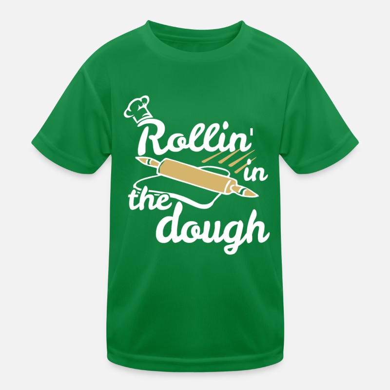 Drôle de rollin' dans la cuisson de la pâte T-shirt sport Enfant