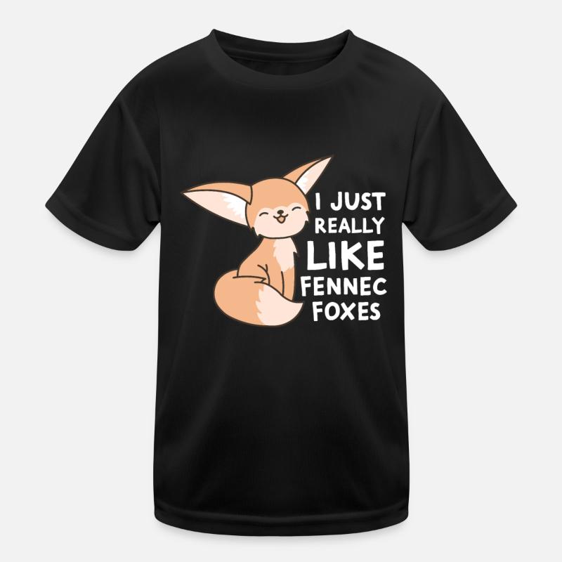 Fennec Fox J’aime vraiment les renards Fennec T-shirt sport Enfant