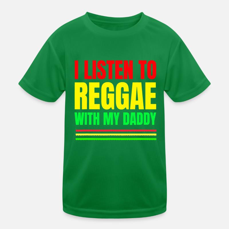 Chemises Reggae pour tout-petits - J’écoute du reggae avec mon T-shirt sport Enfant