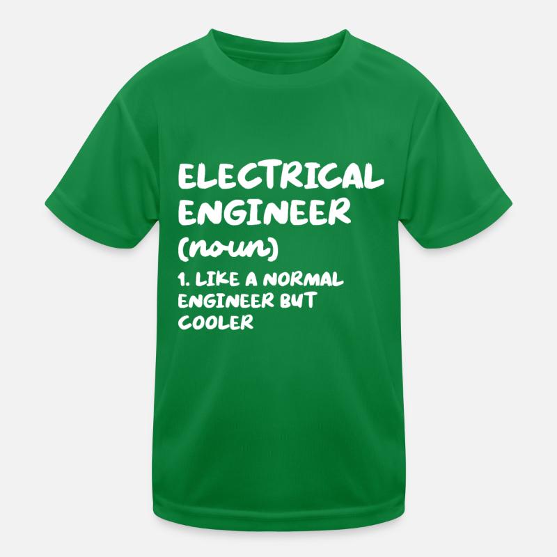 Electrical Engineer Definition Funny Engineeringge Kids Functional T-Shirt