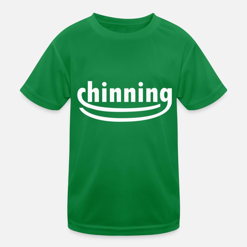 Chinning - White Kids Functional T-Shirt