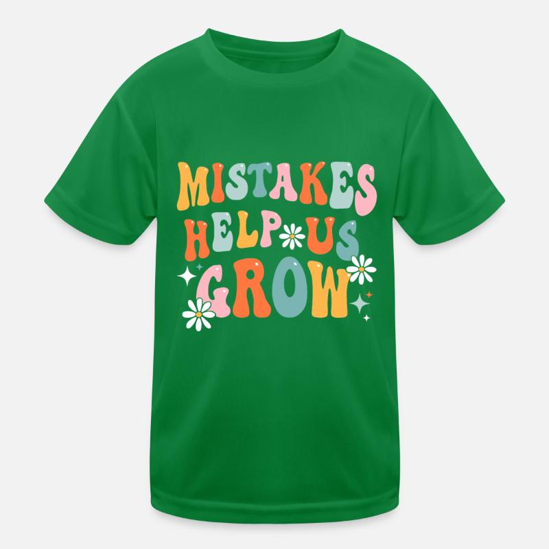 Groovy Growth Mindset Positive Retro Teacher Back T-shirt sport Enfant
