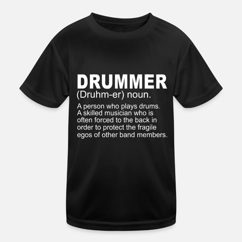 Batteur Cadeau Jouer de la batterie Mallet Percussion Percu T-shirt sport Enfant