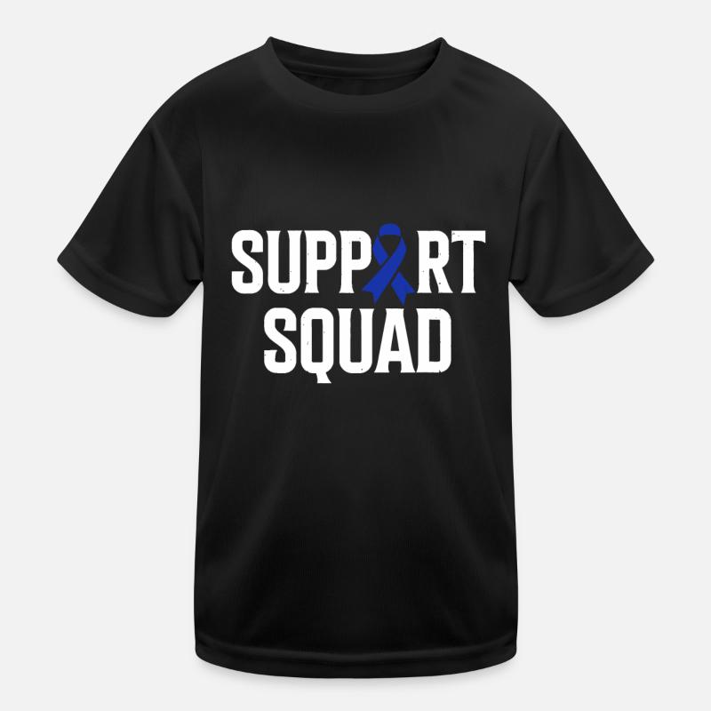 Darmkrebs Support Squad Darmkrebs bewusst Kinder Funktions-T-Shirt
