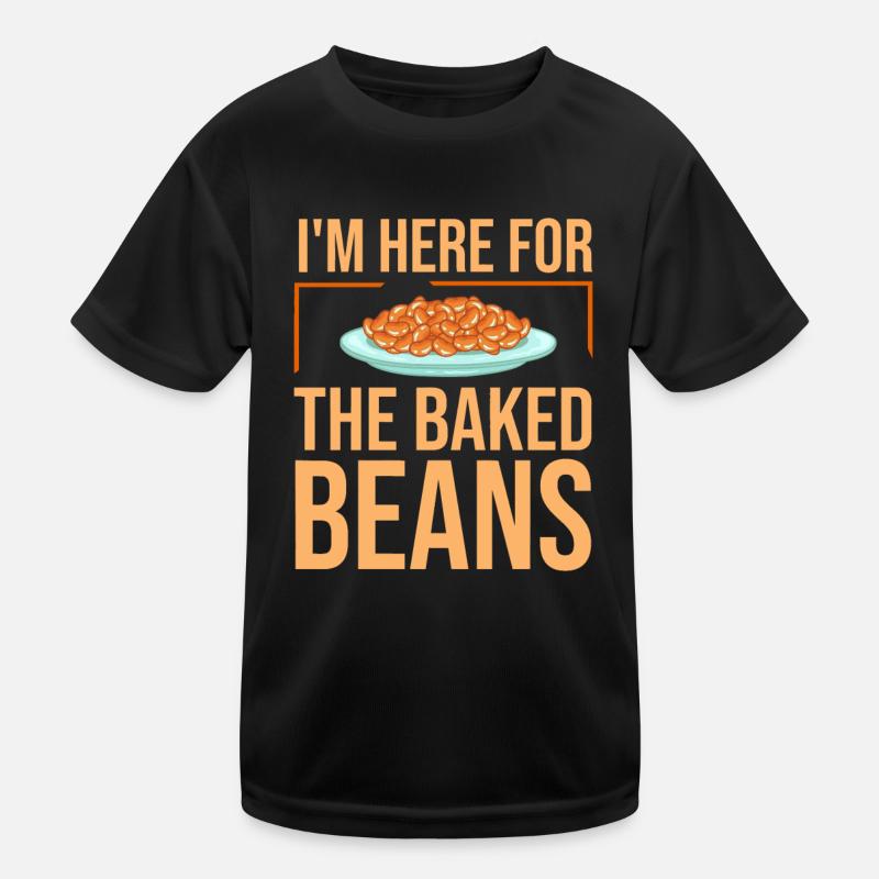 Gebackene Bohnen Lustige Bohnen aus der Dose Kinder Funktions-T-Shirt