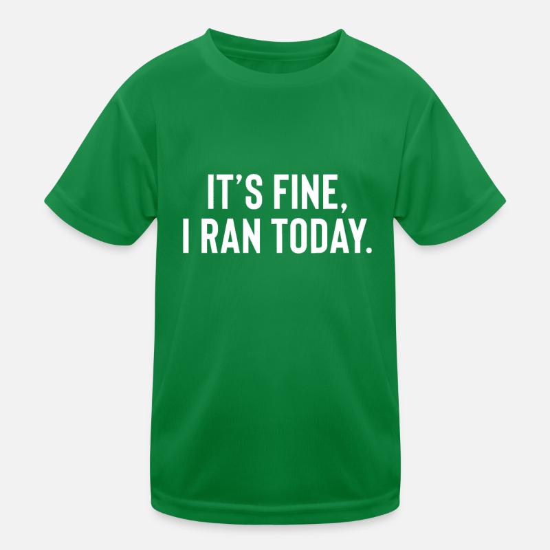 Funny Jogging Or Running Gift Kids Functional T-Shirt