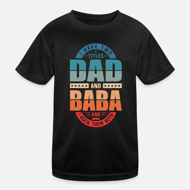 Lustig Arabisch Papa Baba Araber Bester Baba Ever Retro Vi Kinder Funktions-T-Shirt