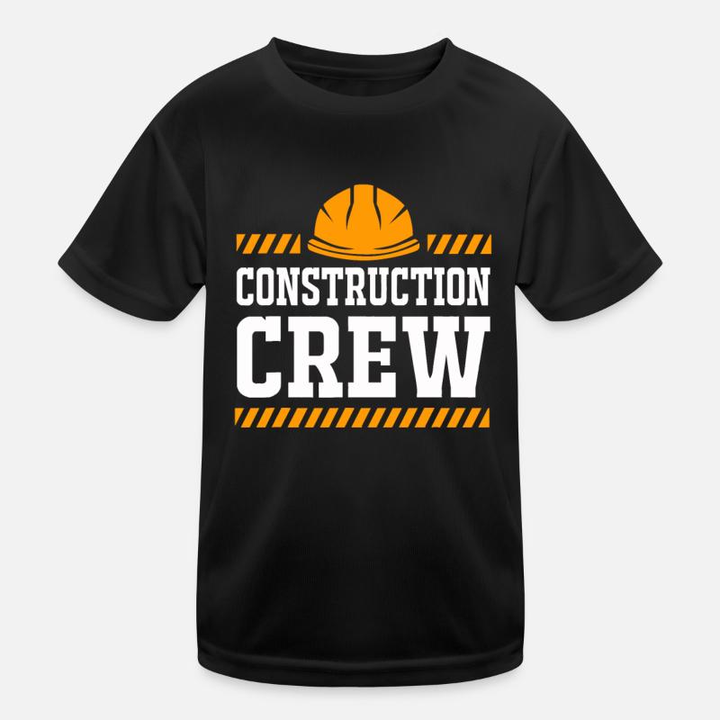 Anniversaire Equipe Construction Famillepièce de construction T-shirt sport Enfant
