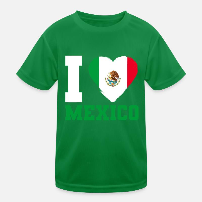 Drapeau mexicain J’aime le Mexique T-shirt sport Enfant