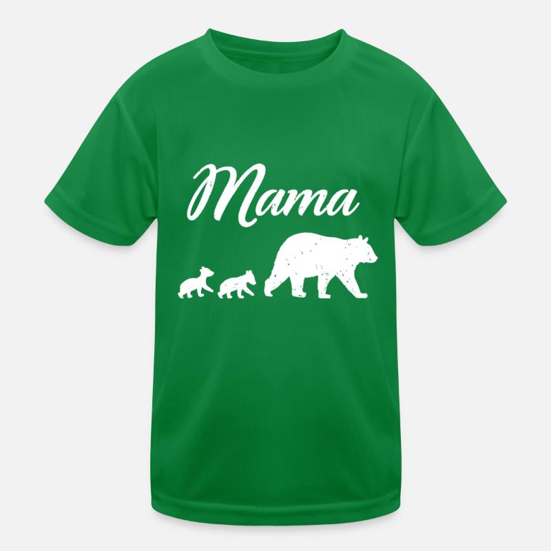 Mama Bär - Mit Zwei Jungen Zwillingsmutter Muttertag Gi Kinder Funktions-T-Shirt
