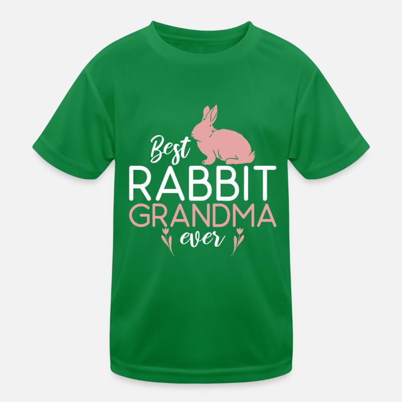 Best Rabbit Grandma Ever Cute Rabbit Lovermatching Kids Functional T-Shirt
