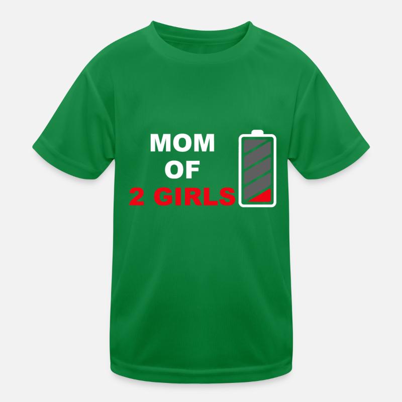 Mutter von 2 Mädchen Muttertagsgeschenk von Tochter Kinder Funktions-T-Shirt