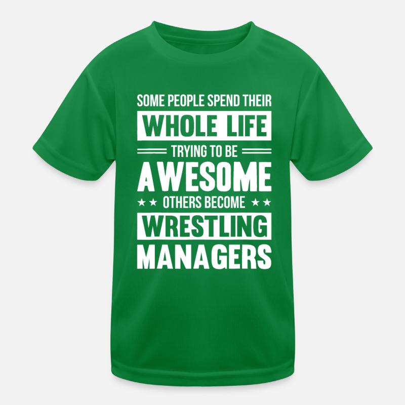 Cadeaux de directeur de lutte Drôle de manager de sécuritéstage m T-shirt sport Enfant