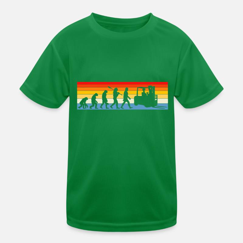 Gabelstapler Evolution Gabelstapler-Bediener Lager Wor Kinder Funktions-T-Shirt