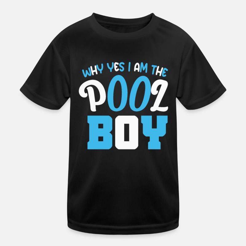 Poolboy Pool drôle T-shirt sport Enfant