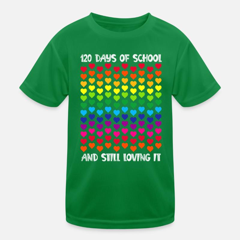 Joyeux 120e jour d’école enseignant élève T-shirt sport Enfant