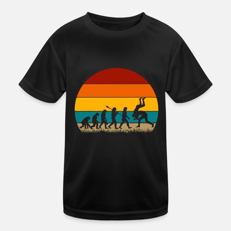Retro Evolution Wrestling Kinder Funktions-T-Shirt