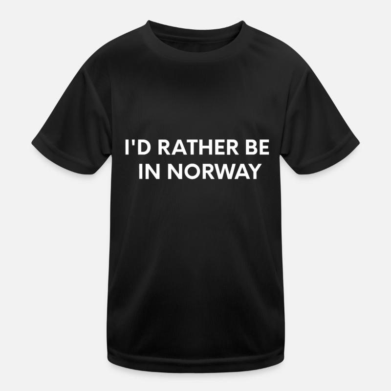 I'd Rather Be In Norway Kids Functional T-Shirt