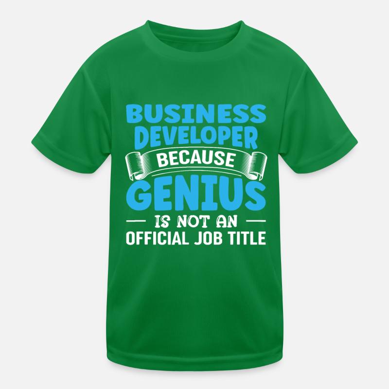 Business Development Genius Manager Developerillum Kids Functional T-Shirt