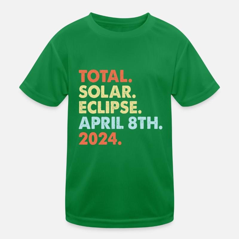 Total Solar Eclipse April 8th 2024 Totality Astron Kids Functional T-Shirt