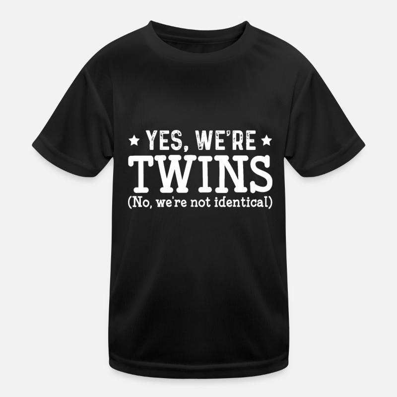 Twins Partner Twin Siblings Kids Functional T-Shirt