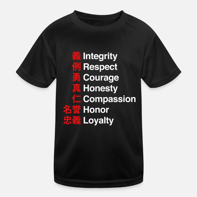 Bushido Code - Le code de la voie des samouraïs T-shirt sport Enfant