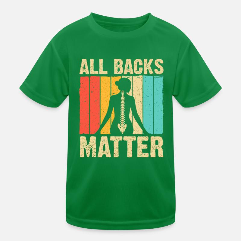 Funny Chiropractor Chiropractic Spine Adjustment Kids Functional T-Shirt