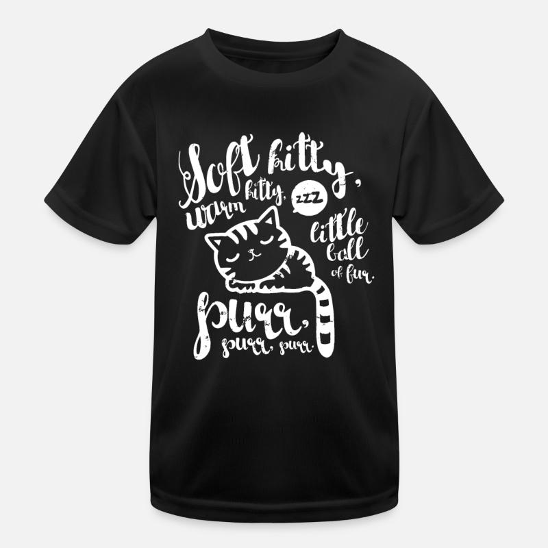 Mignon Soft Kitty Warm Kitty Happy Kitty Sleepy T-shirt sport Enfant