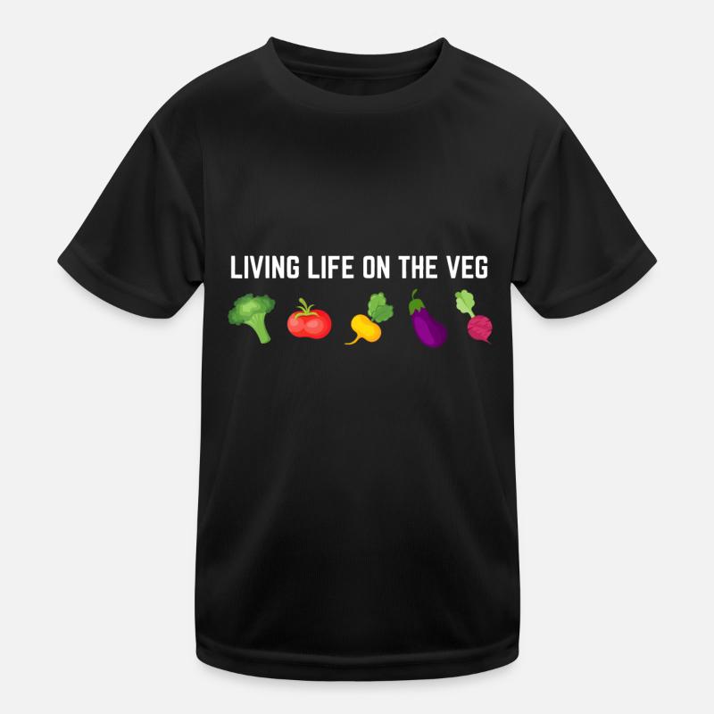 Leben auf dem Gemüse! - Vegan oder Vegetarisch Kinder Funktions-T-Shirt