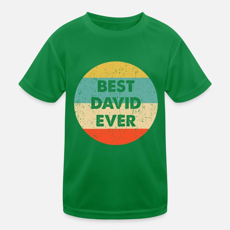 David Name Kids Functional T-Shirt