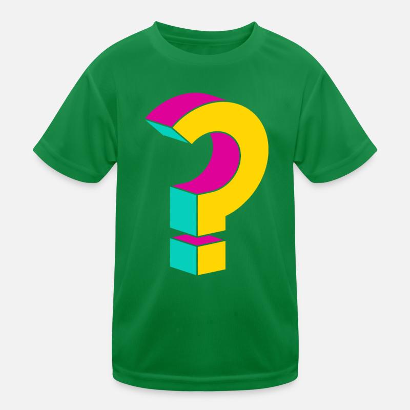 Question Mark, Cool Questioning Geeks Gift Kids Functional T-Shirt