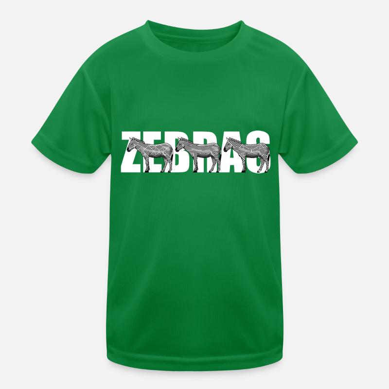 Zebras oder doch Pferde mit Streifen Kinder Funktions-T-Shirt